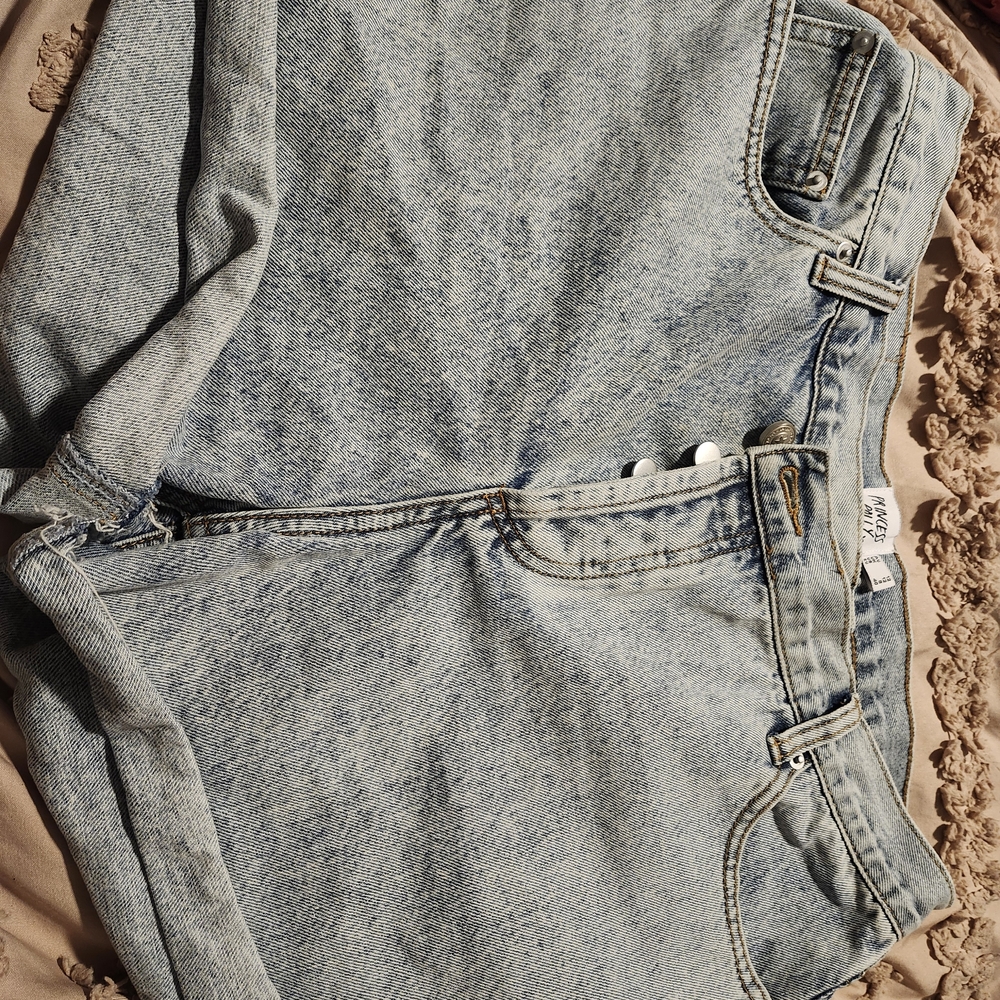 Princess Polly Sky Blue Cropped Jeans